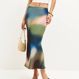 Reformation Layla Skirt Blur - Size 0